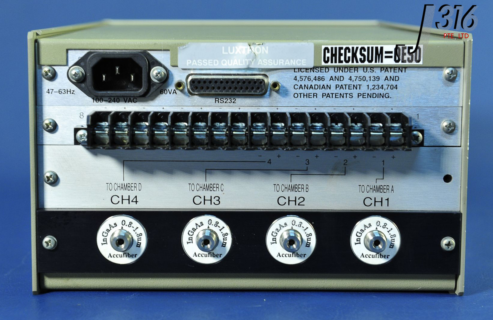 121 LUXTRON OPTICAL FIBER TEMPERATURE CONTROL SYSTEM M110C | eBay